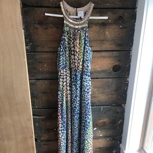 Anthropology gorgeous long maxi dress